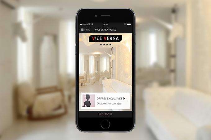 Restez connecté grâce aux applications mobiles de l'hôtel Vice Versa