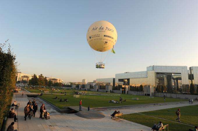 Aboard a Balloon in Paris